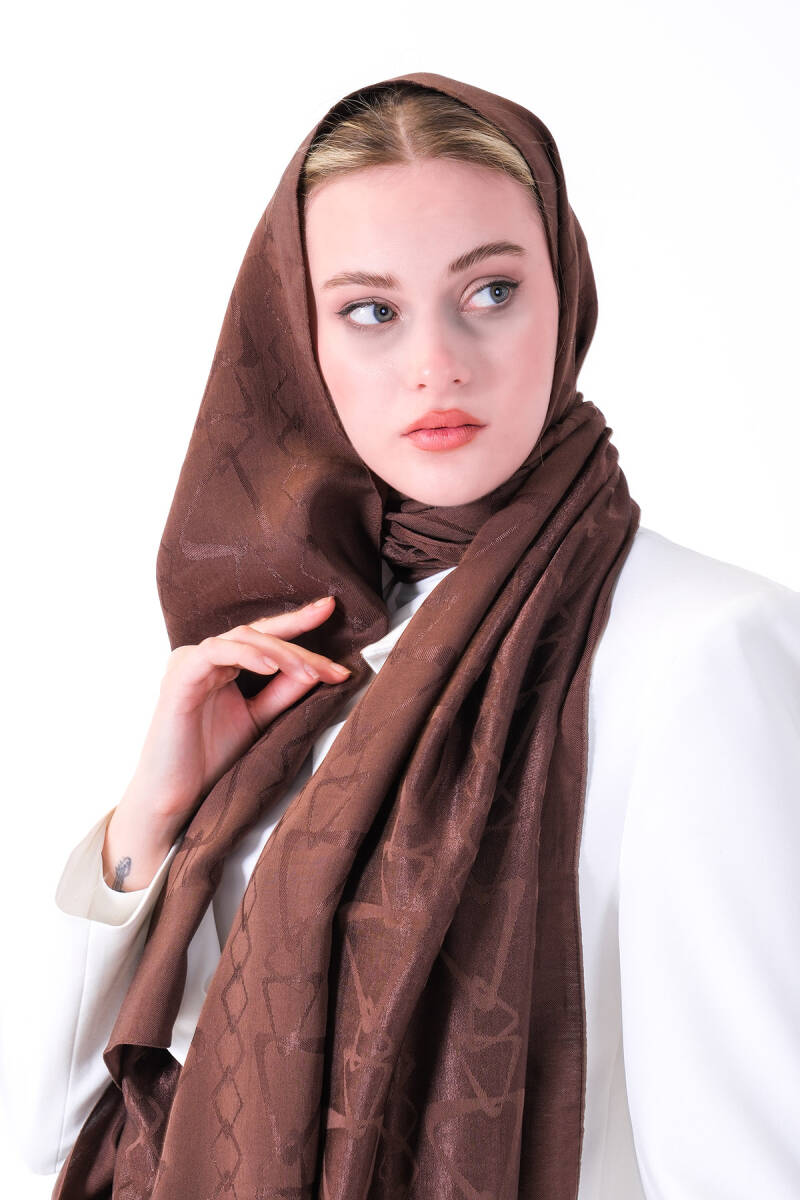 Acı Kahve Diamond Asel Şal - harem
