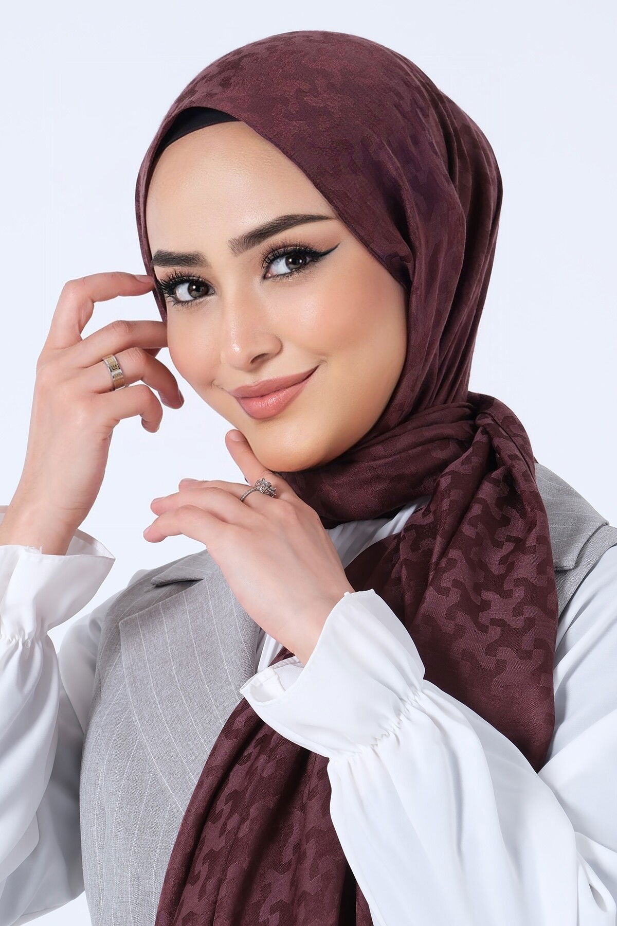 Acı Kahve Eslem Jakar Şal - 1