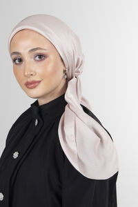 Açık Bej Janjan Eşarp - Thumbnail