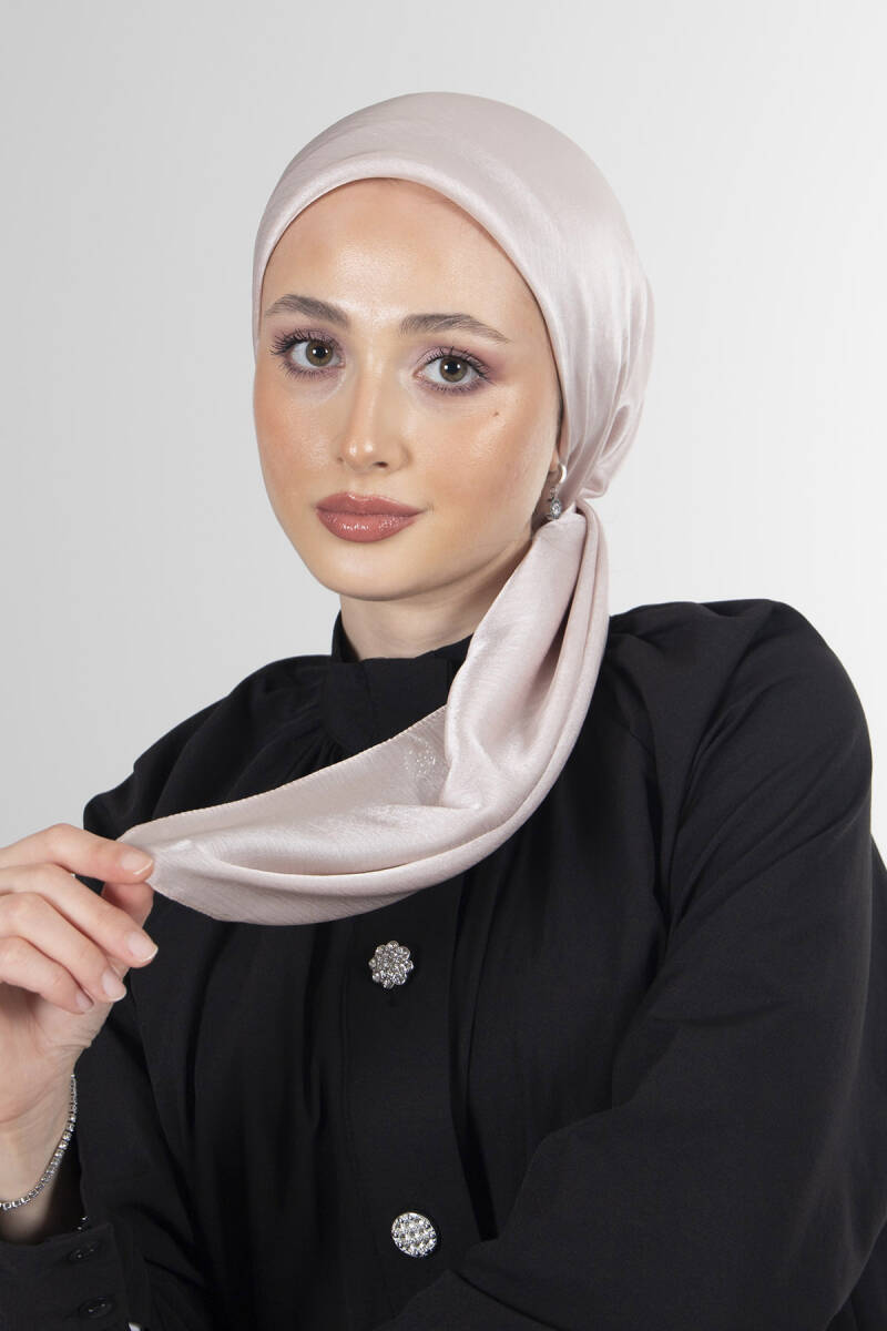 Açık Bej Janjan Eşarp - harem