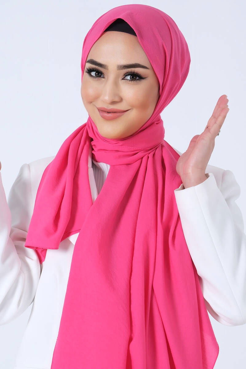 Açık Fuşya Asya Şal 
