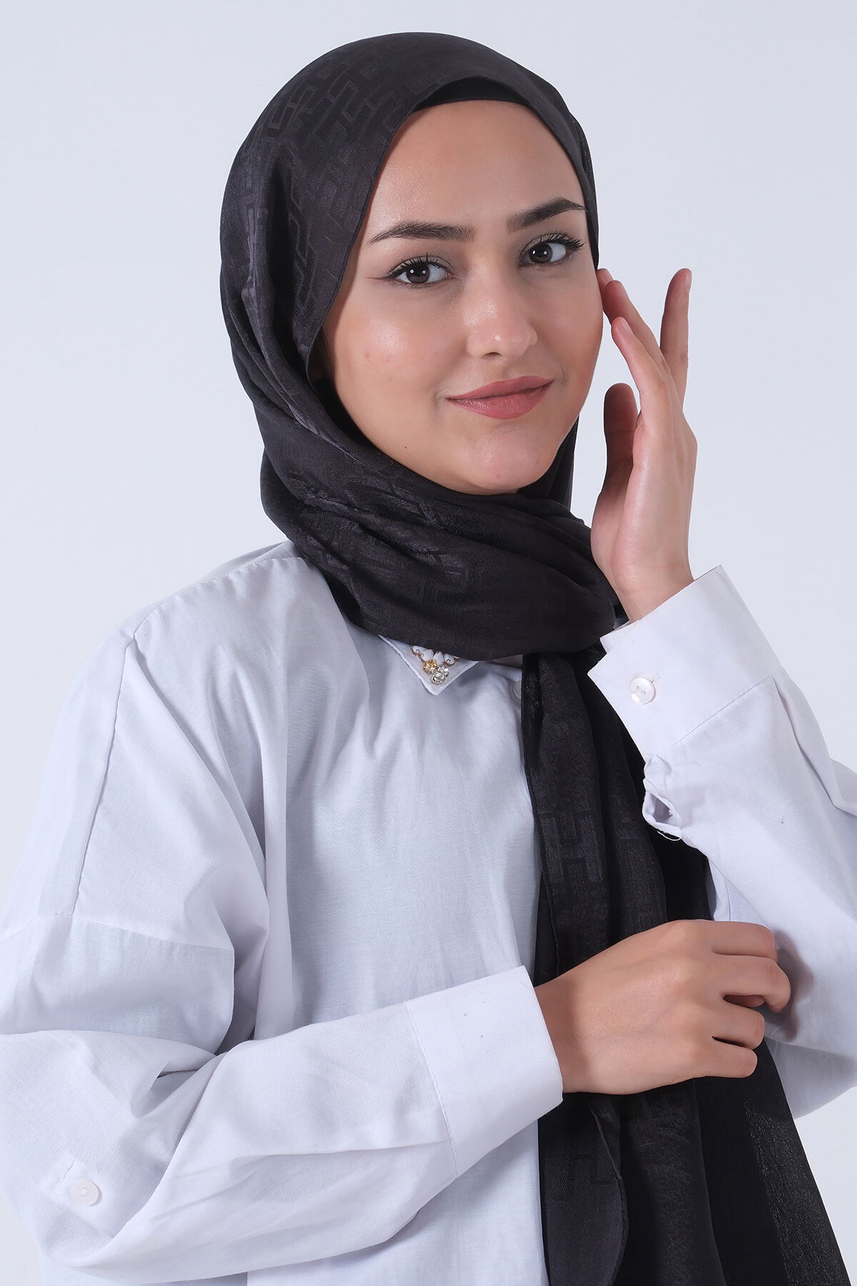 Antrasit Nisa Jakar Şal - 5