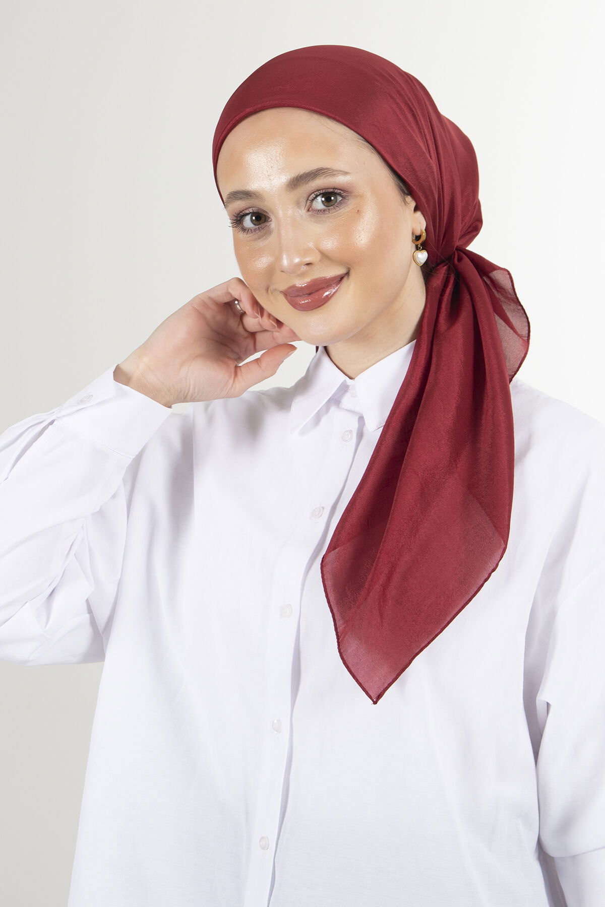 Bordo Brisa Vual Eşarp