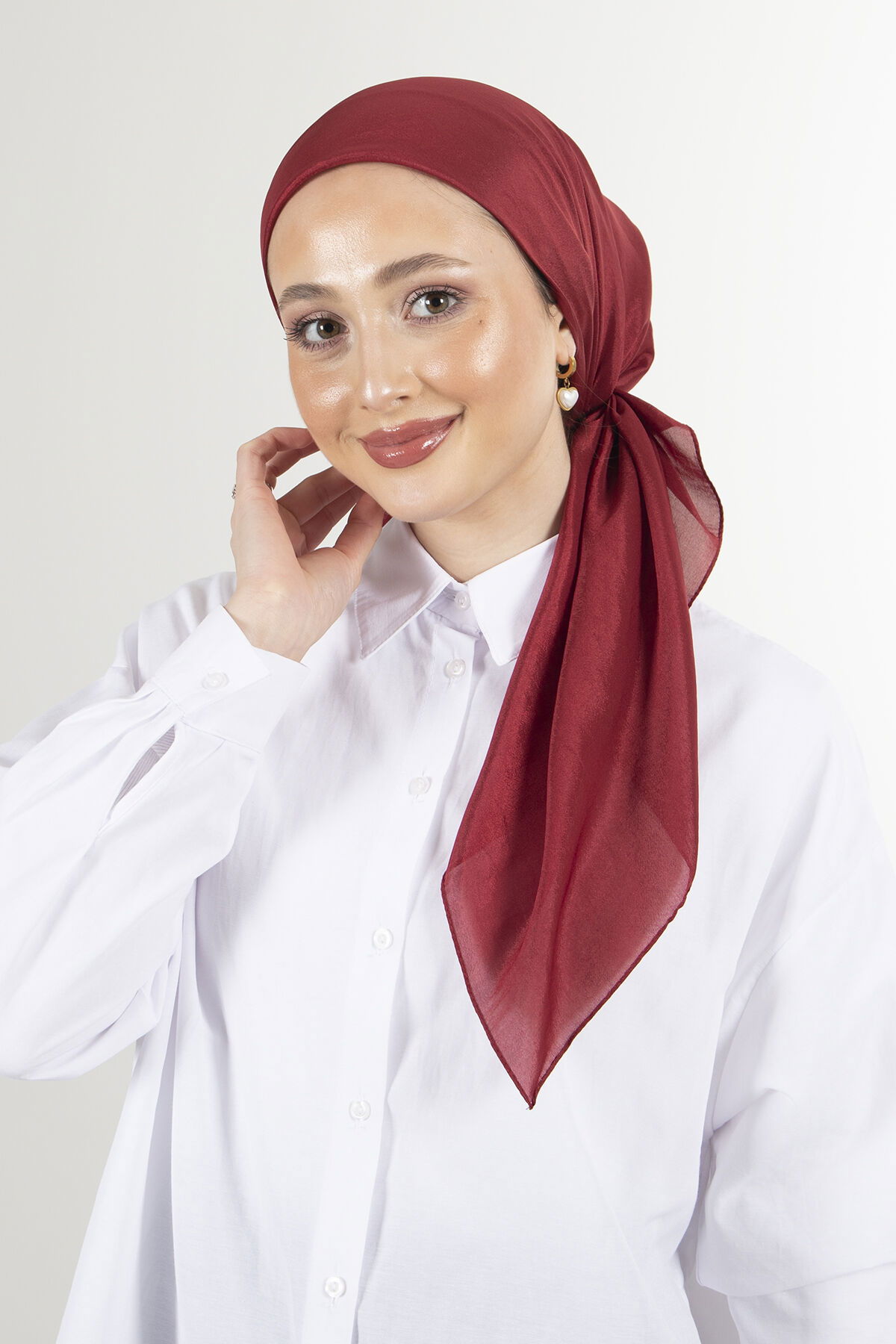 Bordo Brisa Vual Eşarp