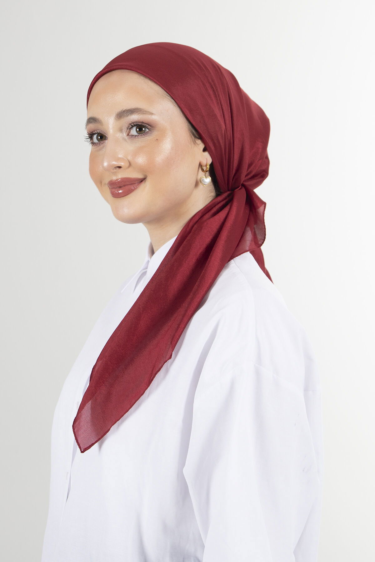 Bordo Brisa Vual Eşarp