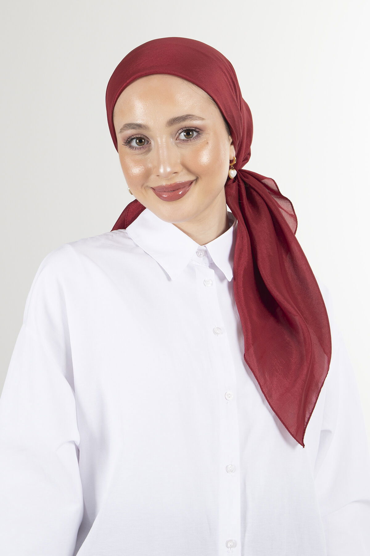 Bordo Brisa Vual Eşarp