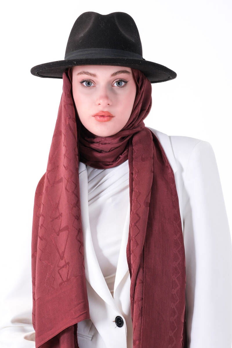 Bordo Diamond Asel Şal 