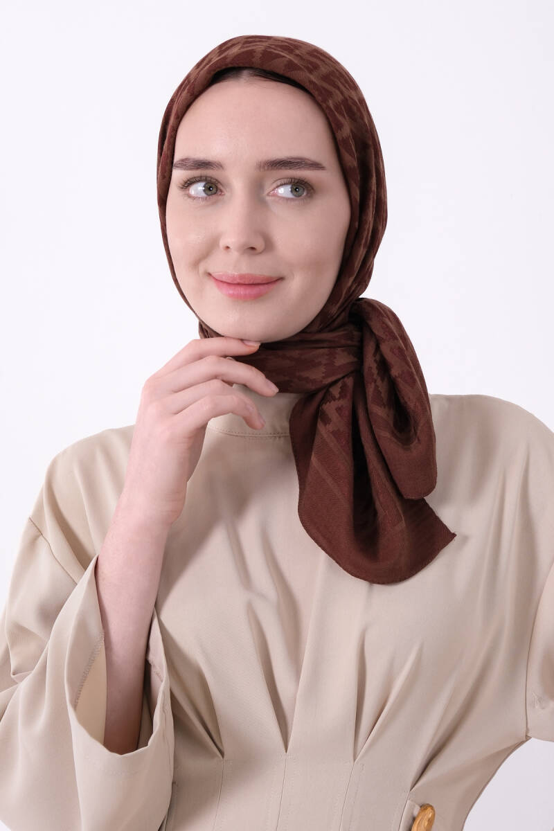 Çikolata Pırlanta Nara Eşarp - harem