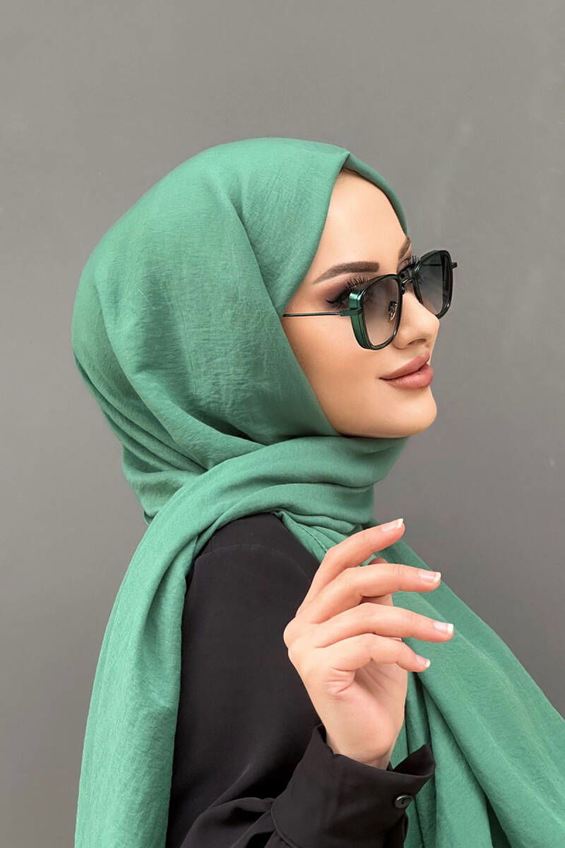 Çim Yeşili Amor Şal - harem