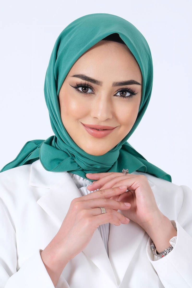 Çim Yeşili Asya Eşarp - harem