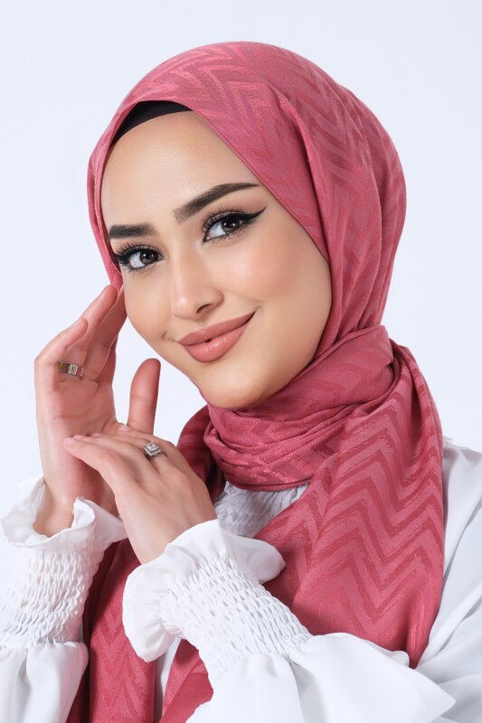 Coral Lino Jakar Şal - 10