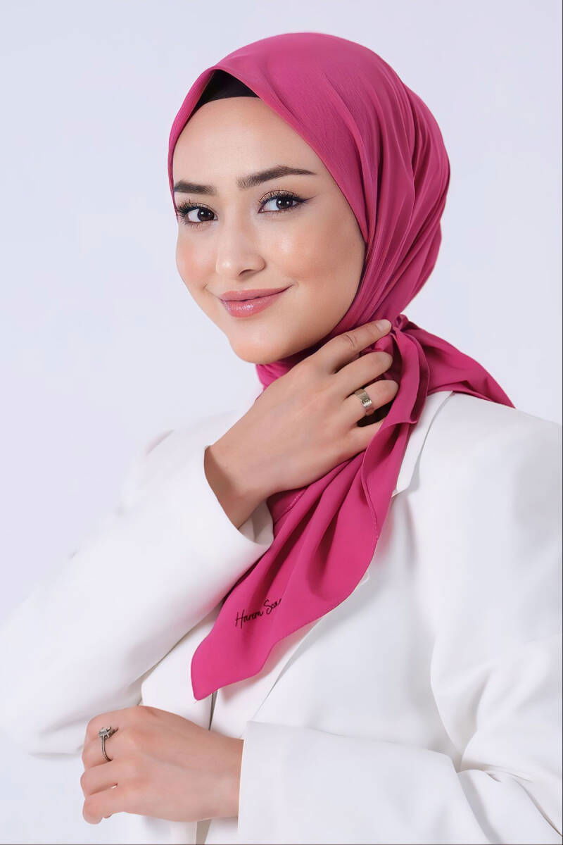 Fuşya Asya Eşarp - harem