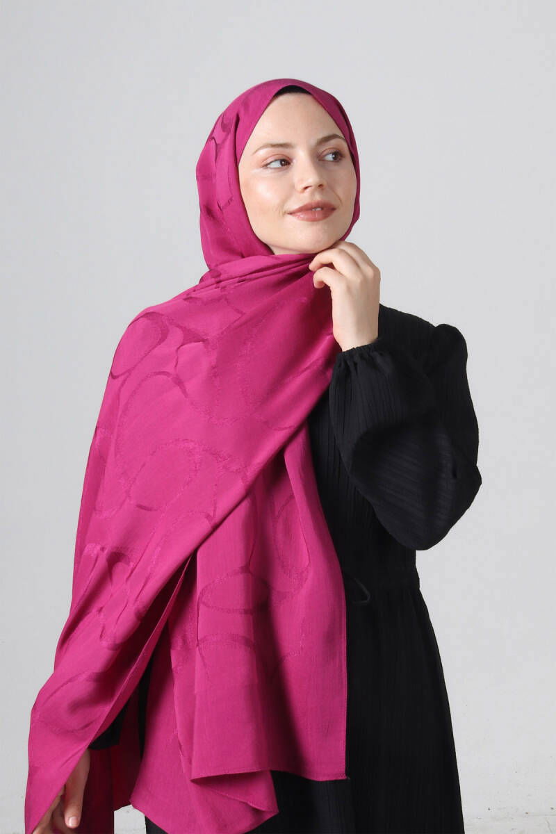 Fuşya Diamond Hüma Şal - harem