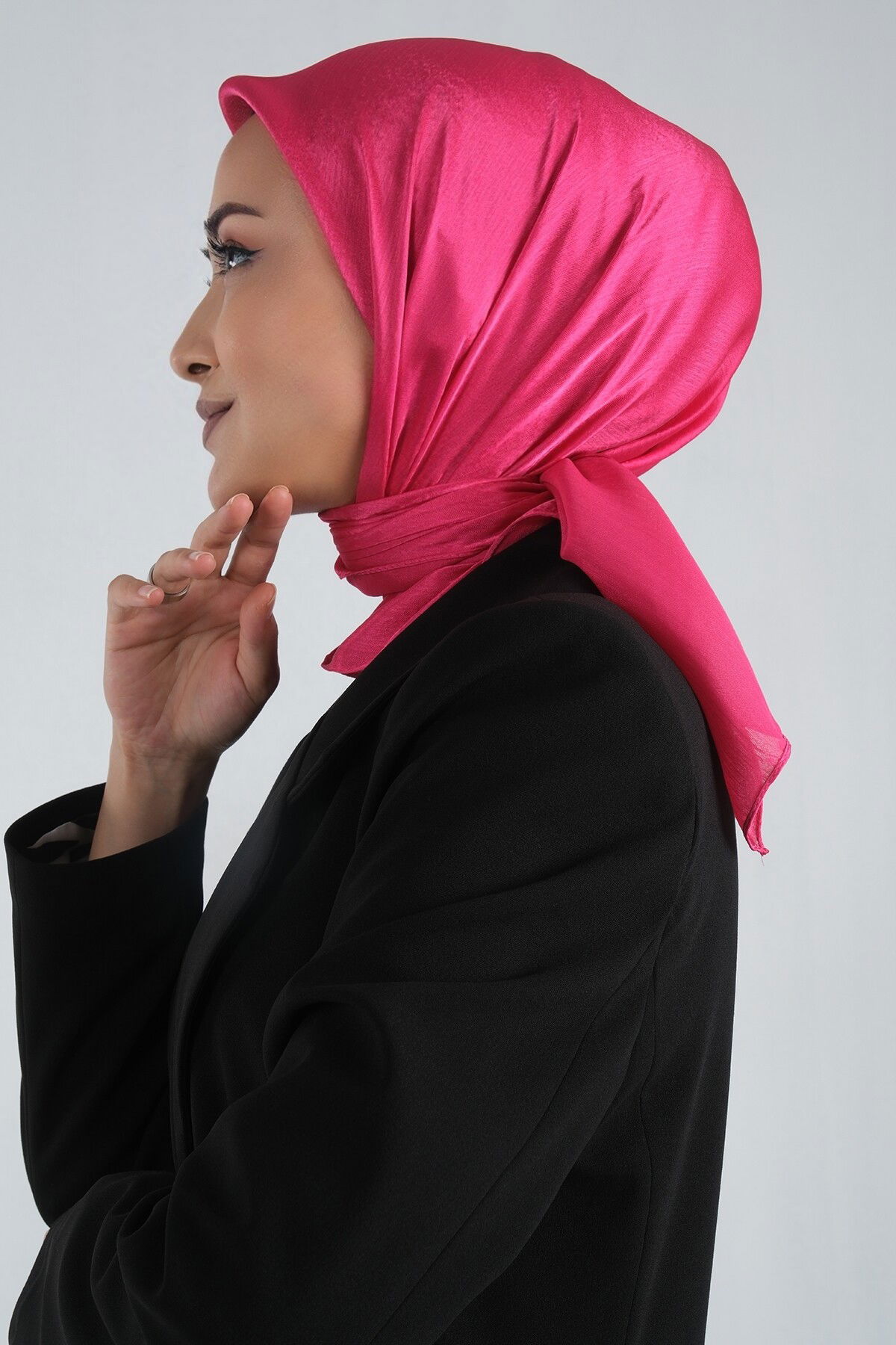 Fuşya Janjan Eşarp - 2
