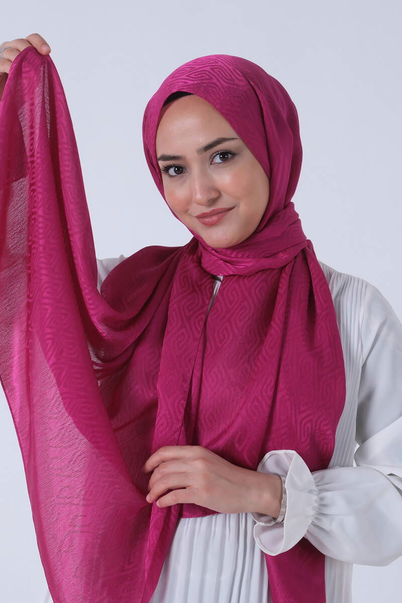 Fuşya Masal Jakar Şal 