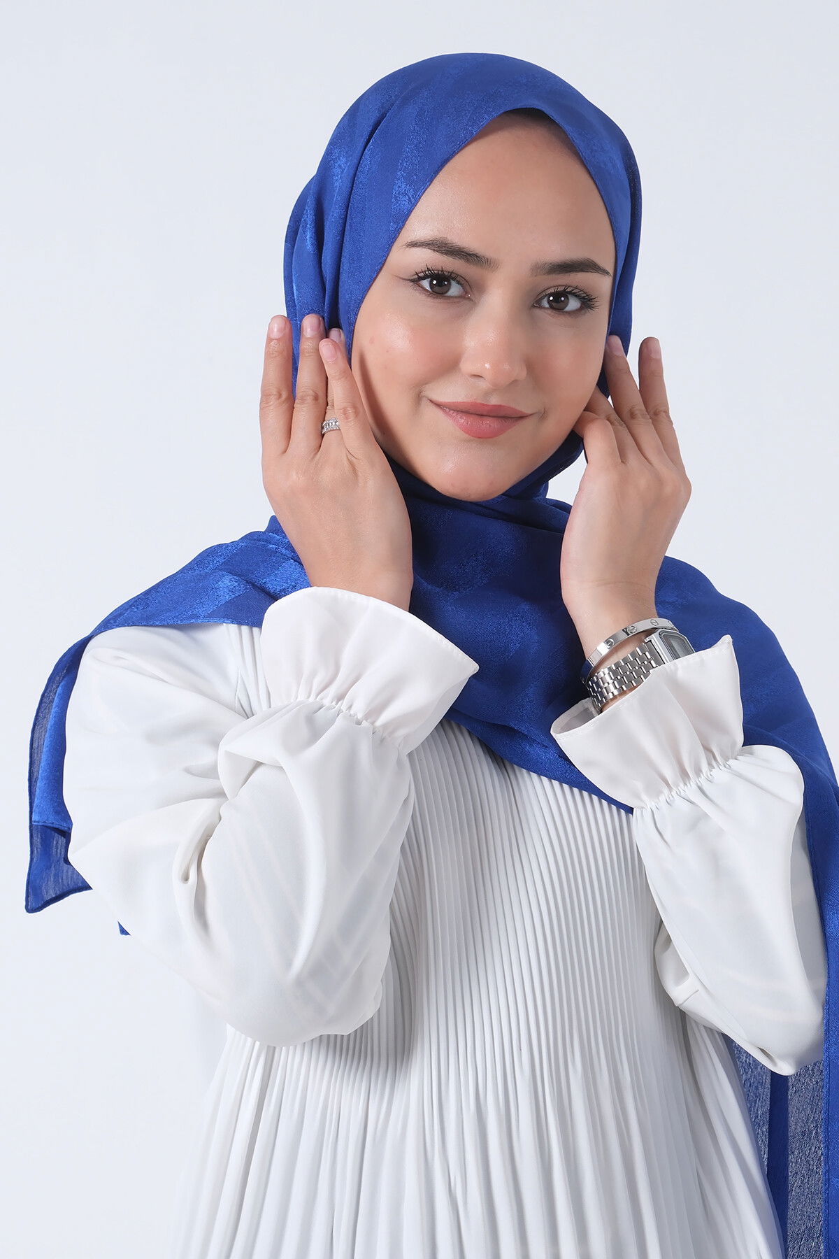 Gece Mavisi Ahsen Jakar Şal - 3