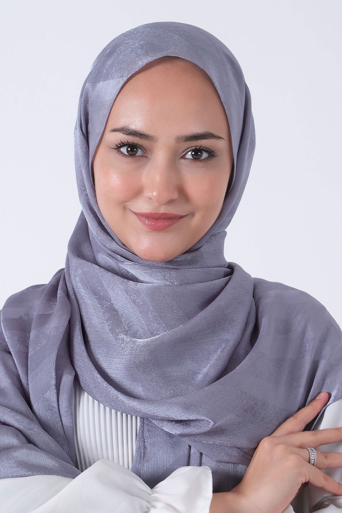 Gri Ahsen Jakar Şal - 3