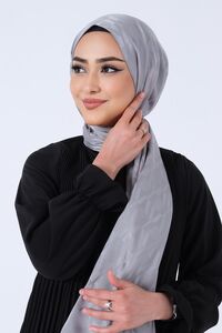 Gri Esila Jakar Şal - Thumbnail