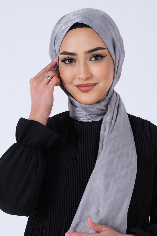 Gri Esila Jakar Şal - 4