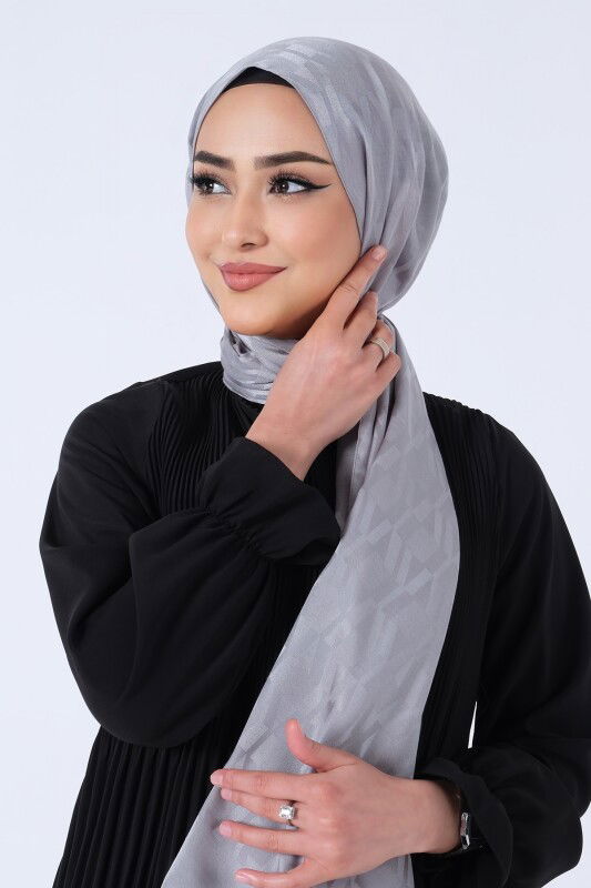 Gri Esila Jakar Şal - 51
