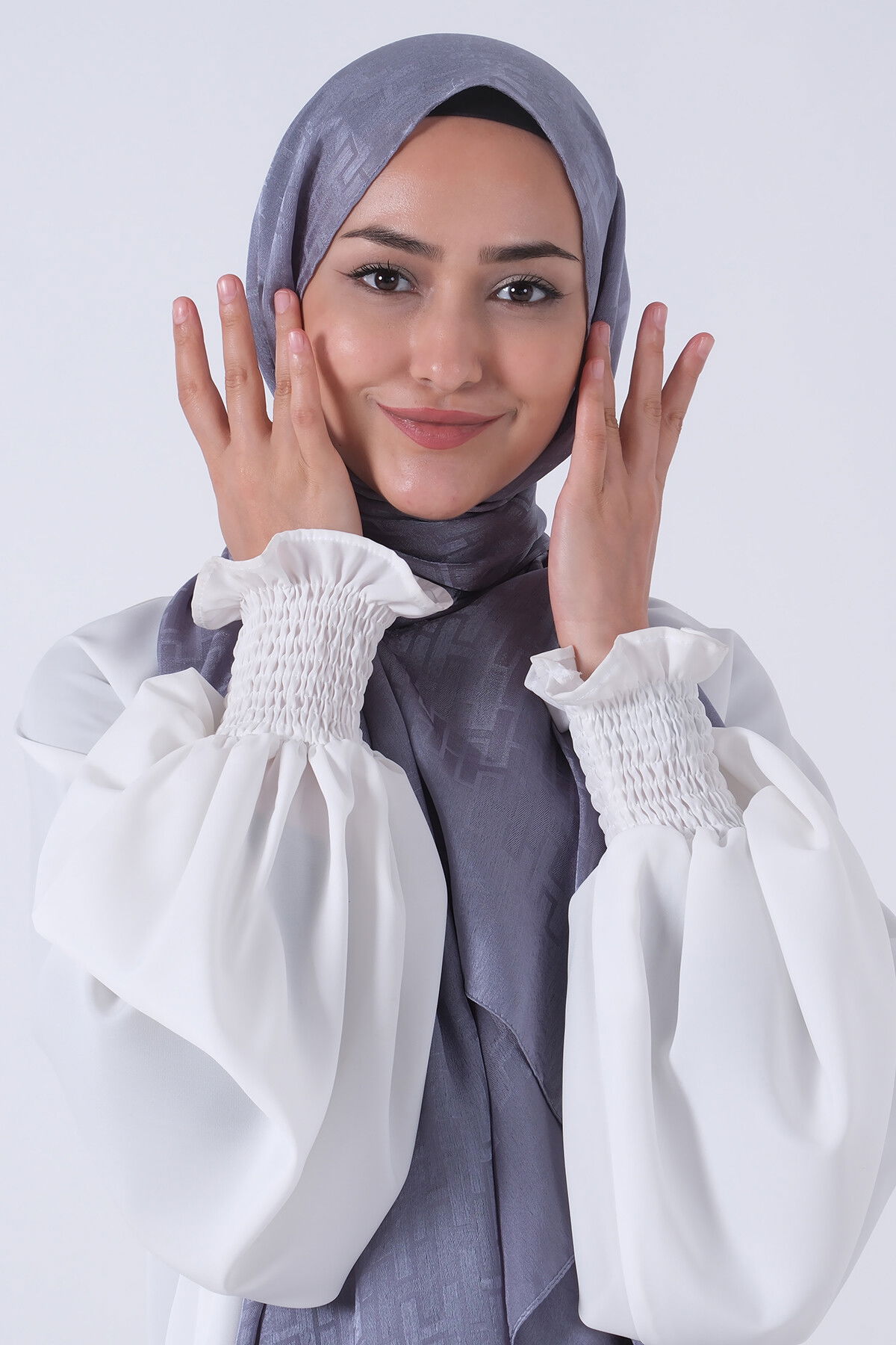 Gri Nisa Jakar Şal - 6