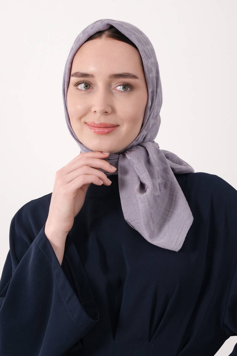 Gri Pırlanta Nara Eşarp - harem