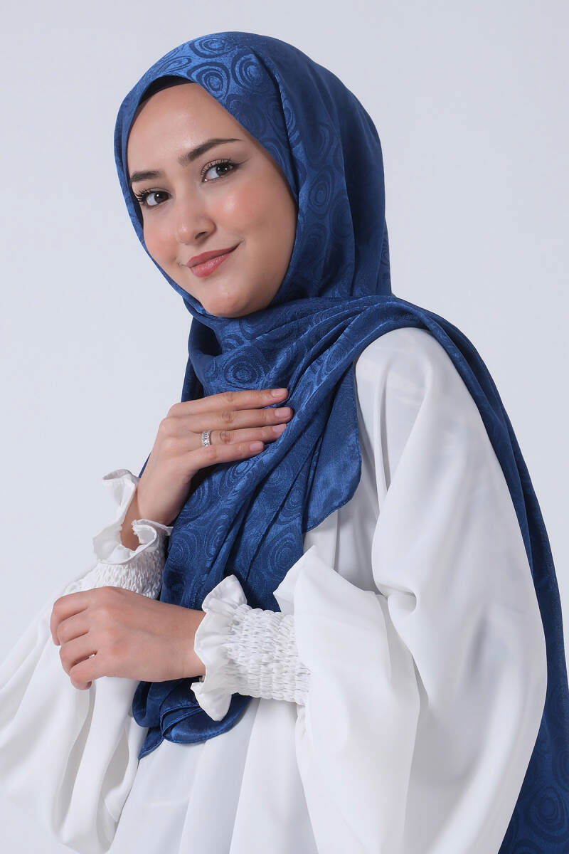 İndigo Nefes Jakar Şal 