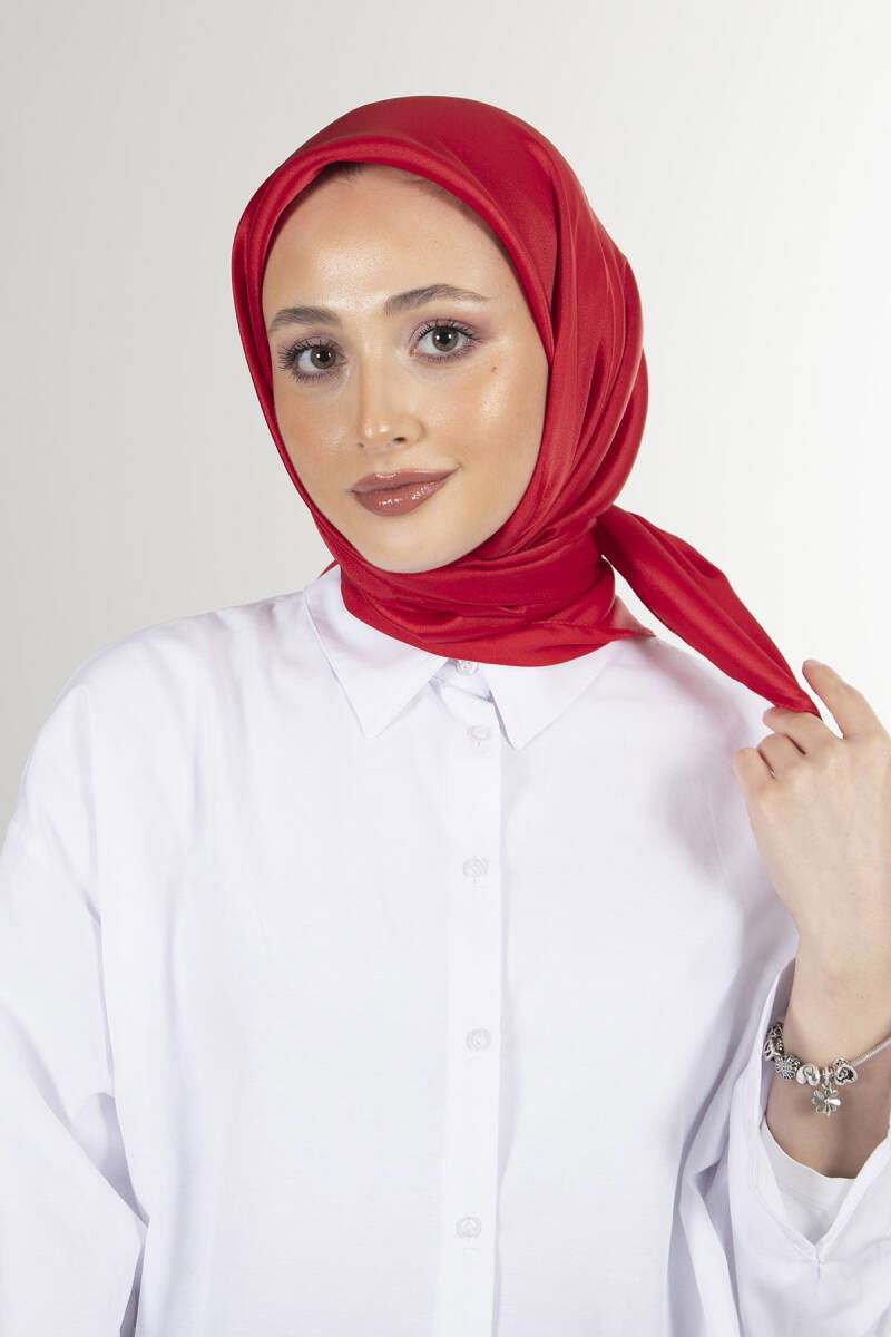 Kırmızı Elmas Eşarp - harem
