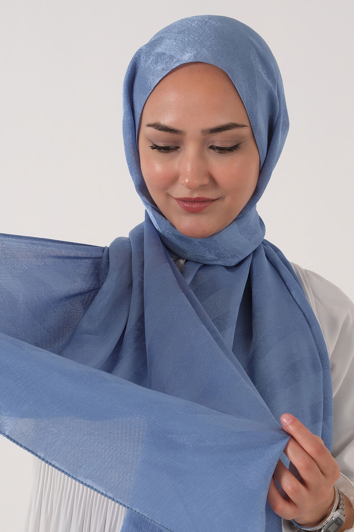 Kot Mavi Ahsen Jakar Şal - 3