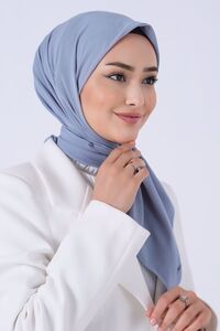 Kot Mavi Asya Eşarp - Thumbnail