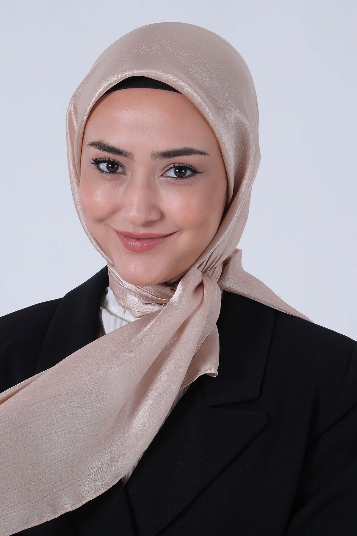 Koyu Bej Janjan Eşarp