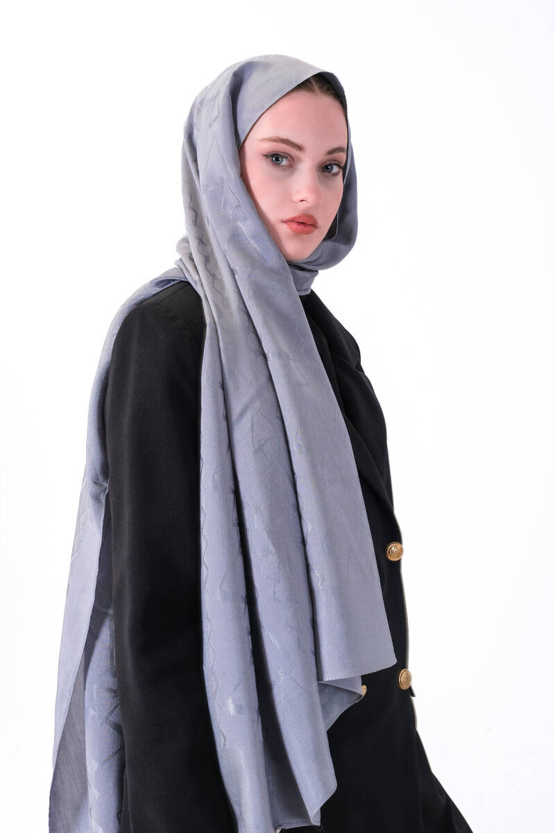 Koyu Gri Diamond Asel Şal - harem