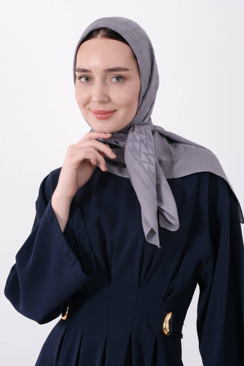 Koyu Gri Pırlanta Nara Eşarp - harem