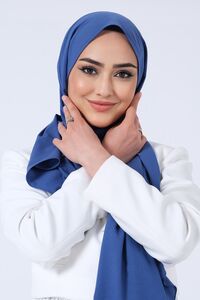Koyu İndigo Asya Şal - Thumbnail