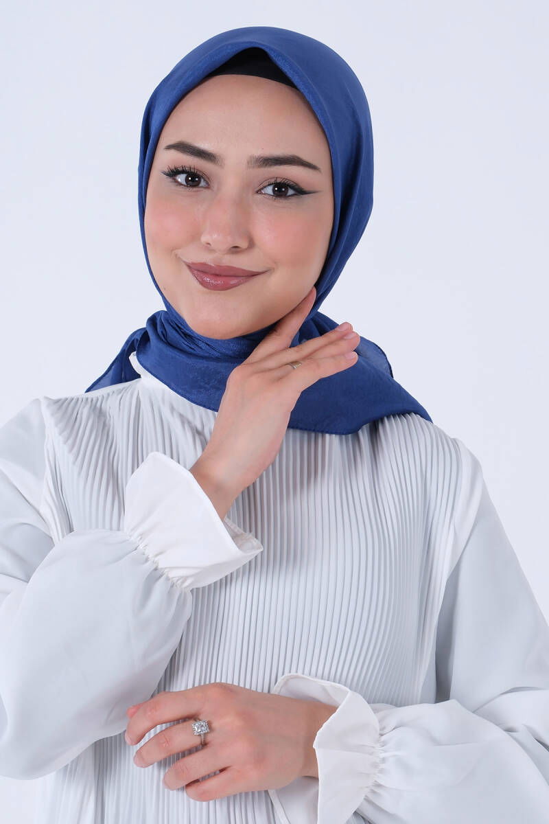 Koyu İndigo Brisa Vual Eşarp - harem