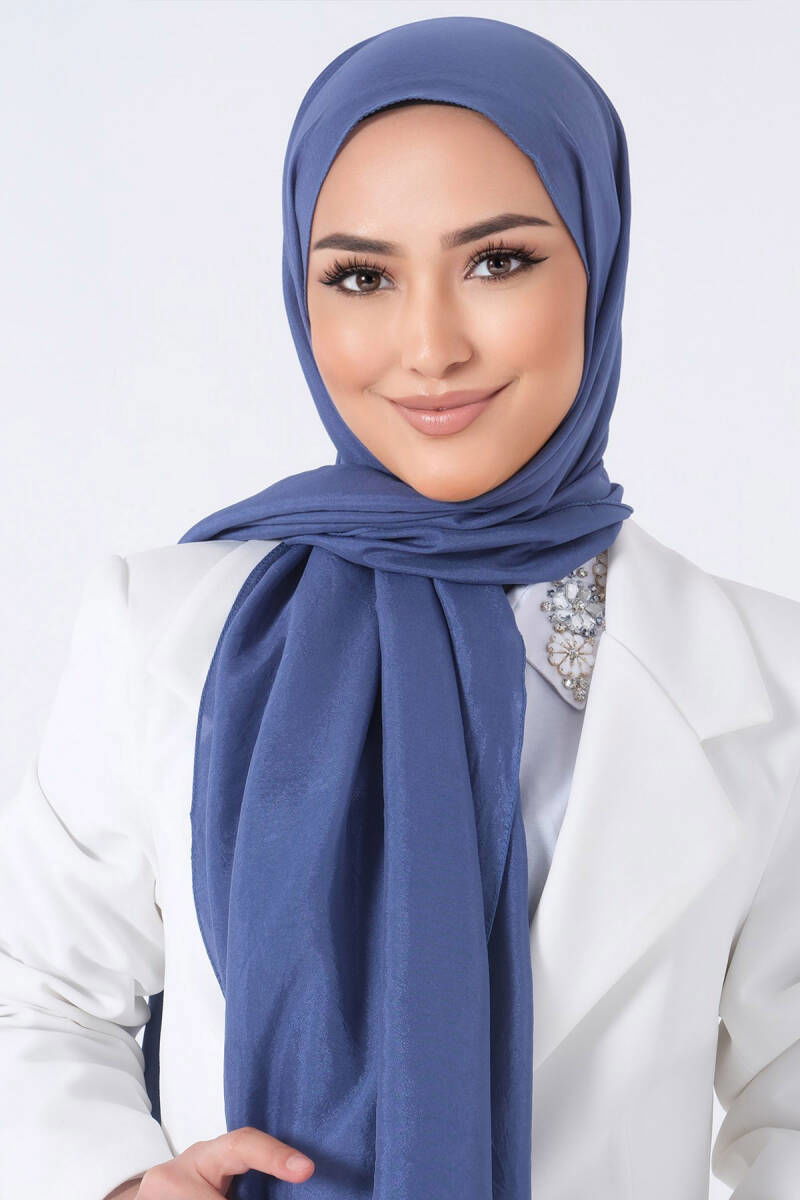 Koyu İndigo Brisa Vual Şal 