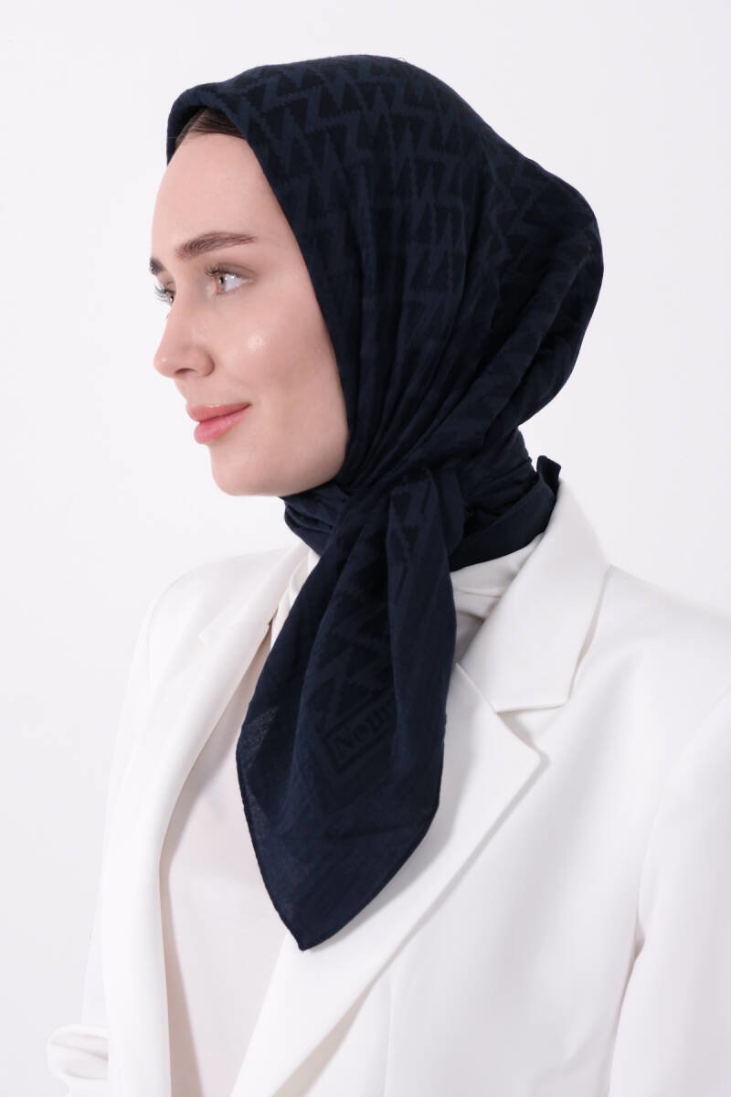 Koyu Lacivert Pırlanta Nara Eşarp - harem