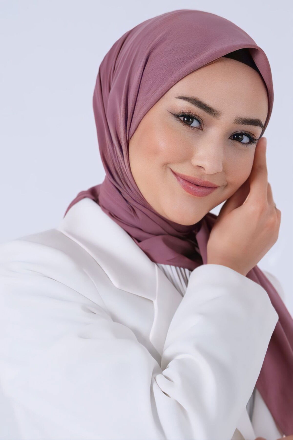 Koyu Lavanta Asya Eşarp - 2