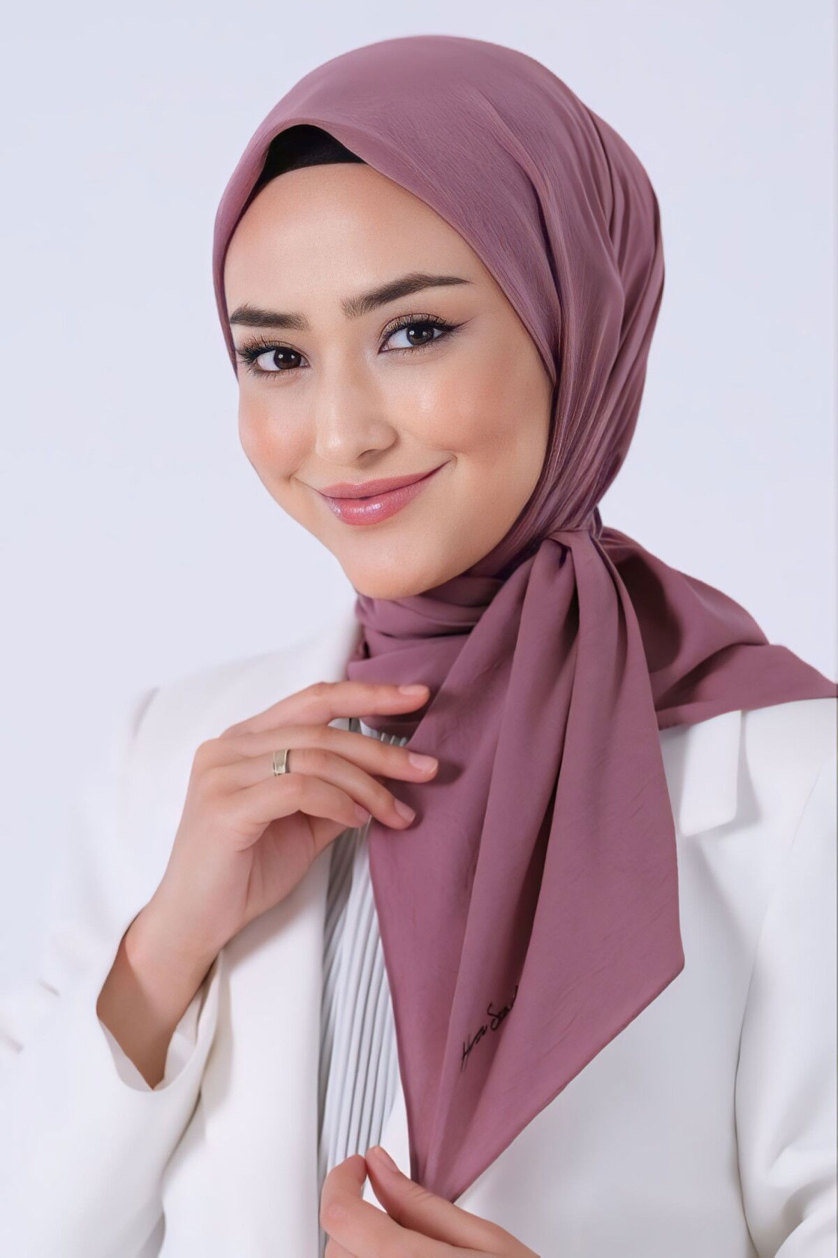 Koyu Lavanta Asya Eşarp - 5
