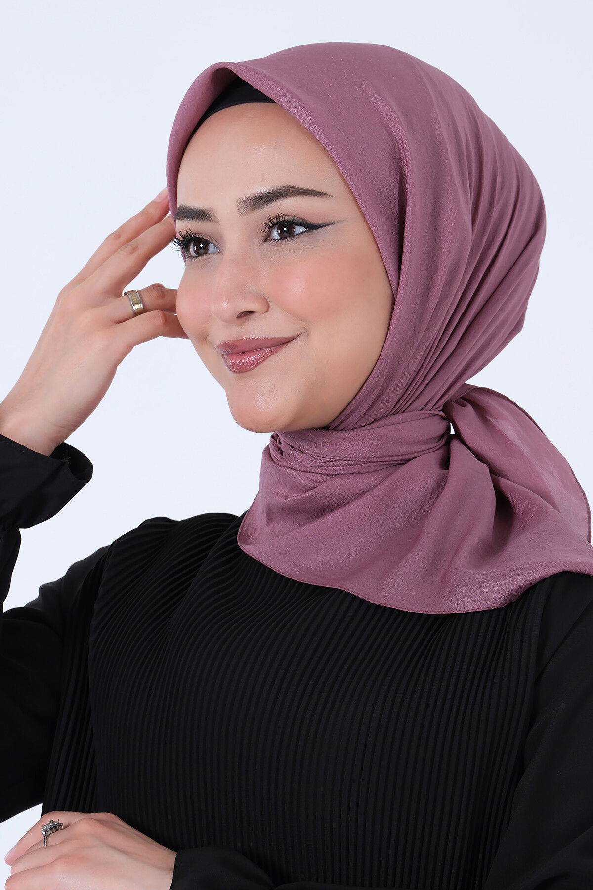 Koyu Lavanta Brisa Vual Eşarp - 3