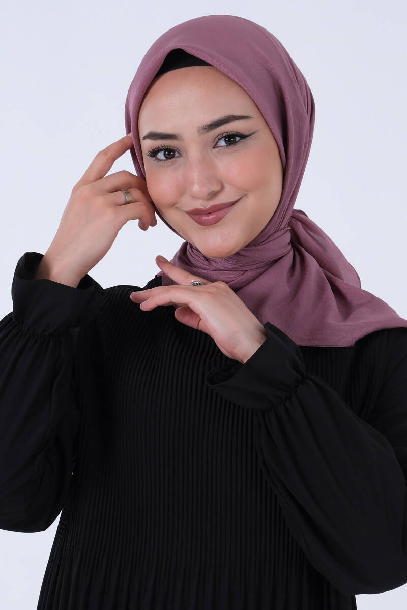 Koyu Lavanta Brisa Vual Eşarp - harem