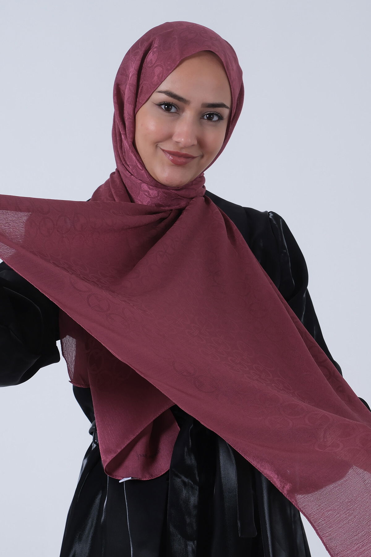 Koyu Leylak Beyza Jakar Şal - 3