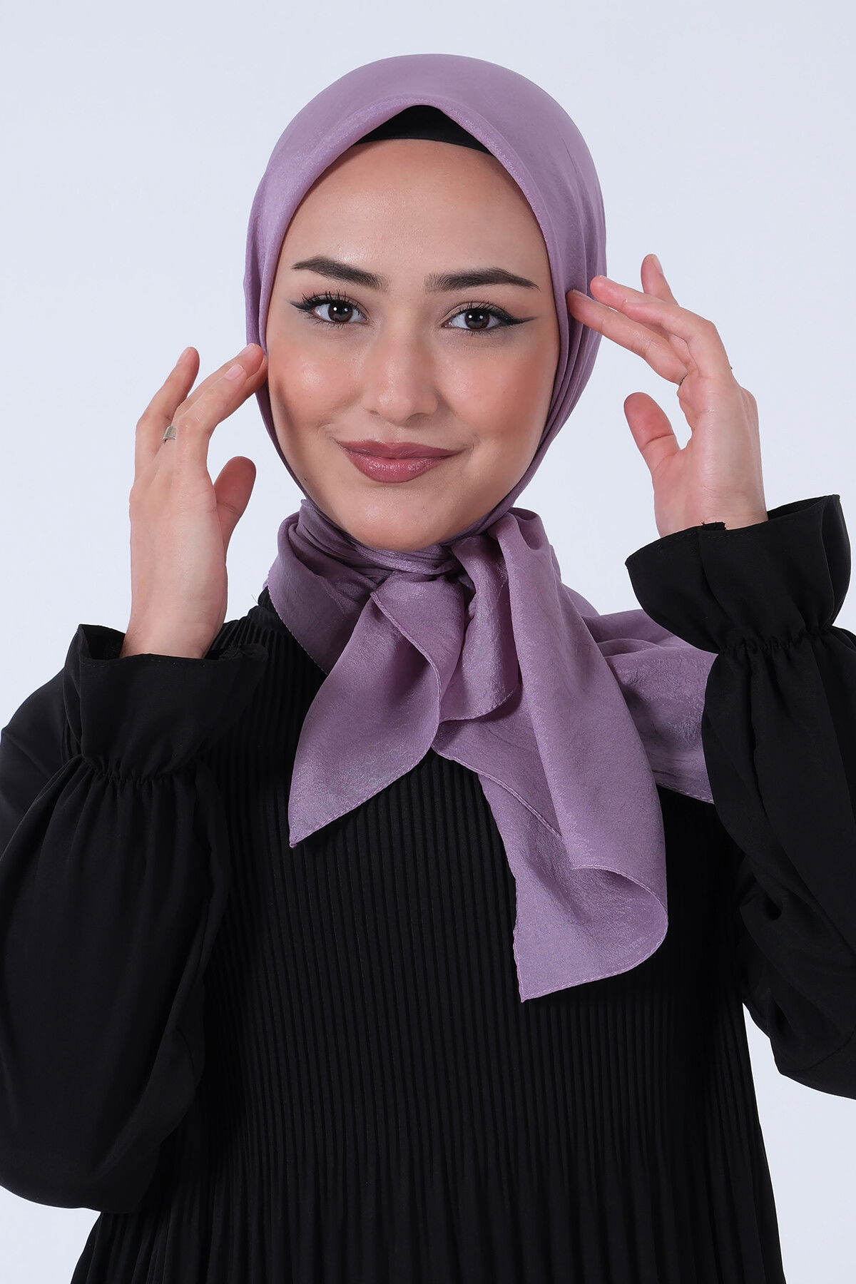 Koyu Leylak Brisa Vual Eşarp - 3