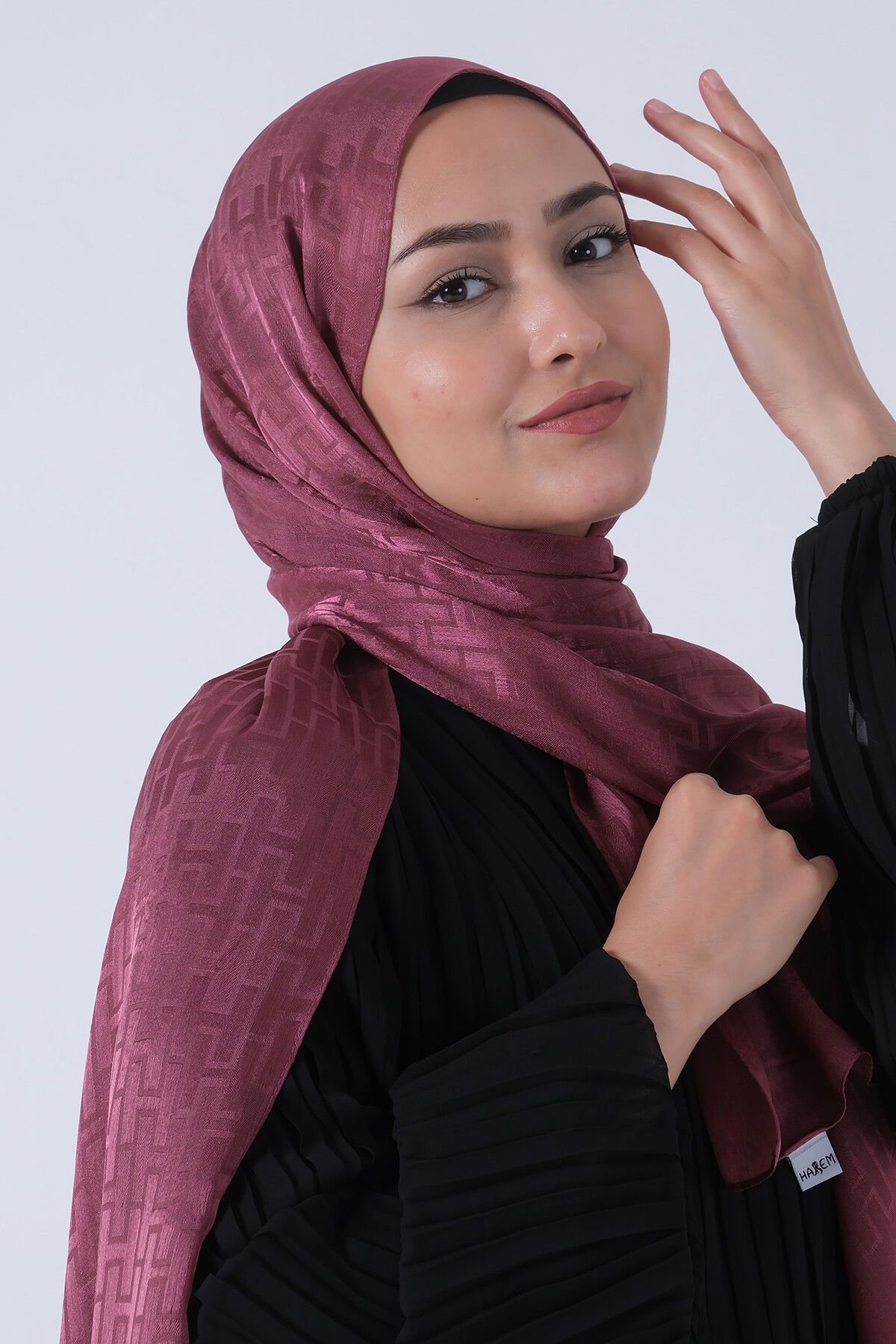 Koyu Leylak Nisa Jakar Şal - 5