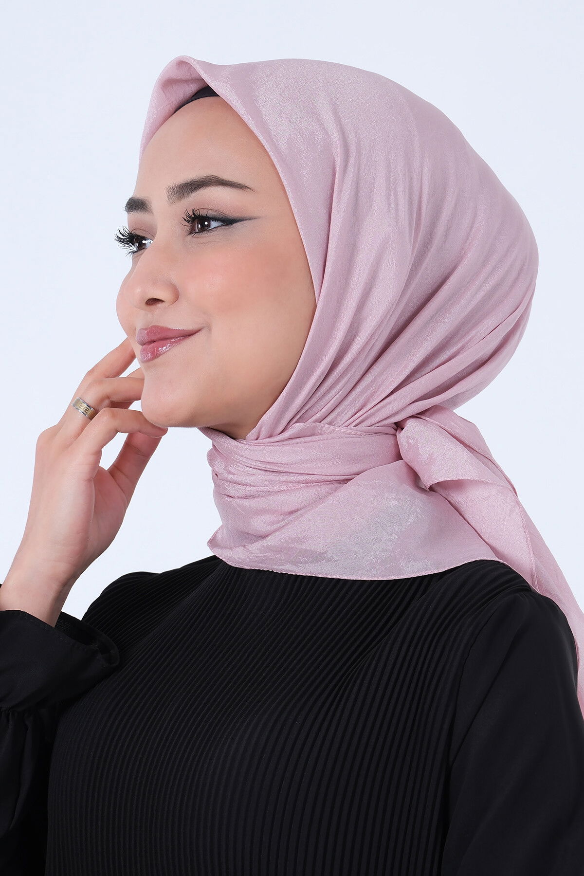 Koyu Pudra Brisa Vual Eşarp - 3