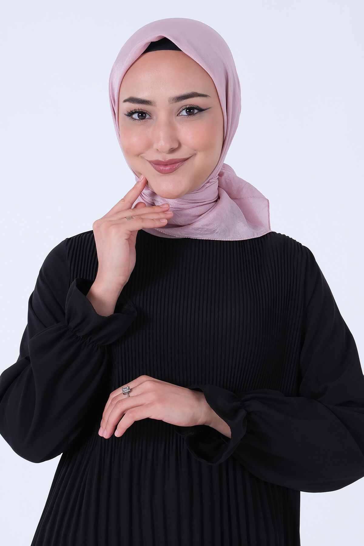 Koyu Pudra Brisa Vual Eşarp - 4