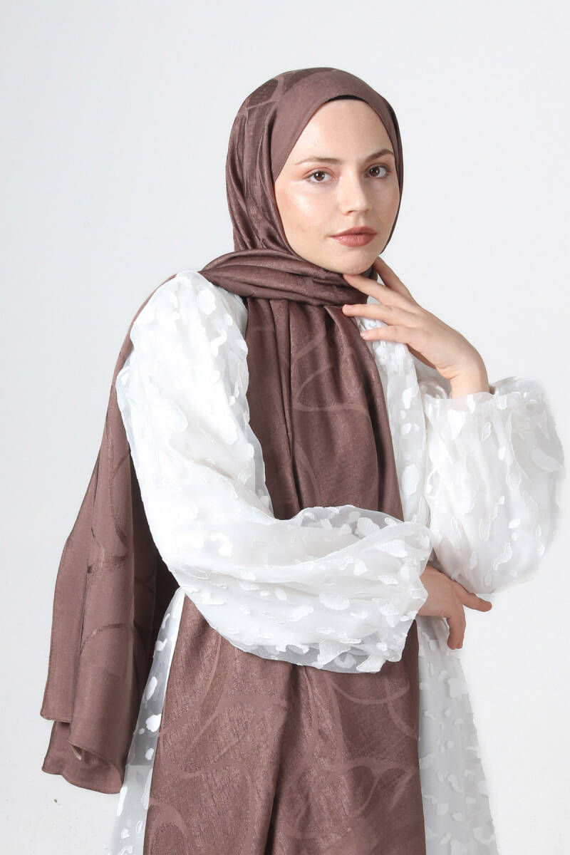 Koyu Vizon Diamond Hüma Şal - harem