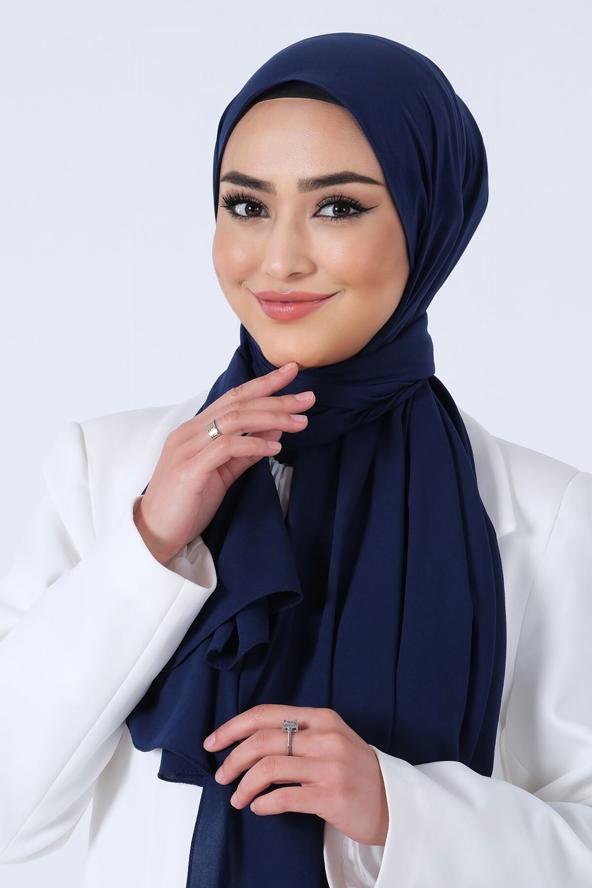 Lacivert Asya Şal