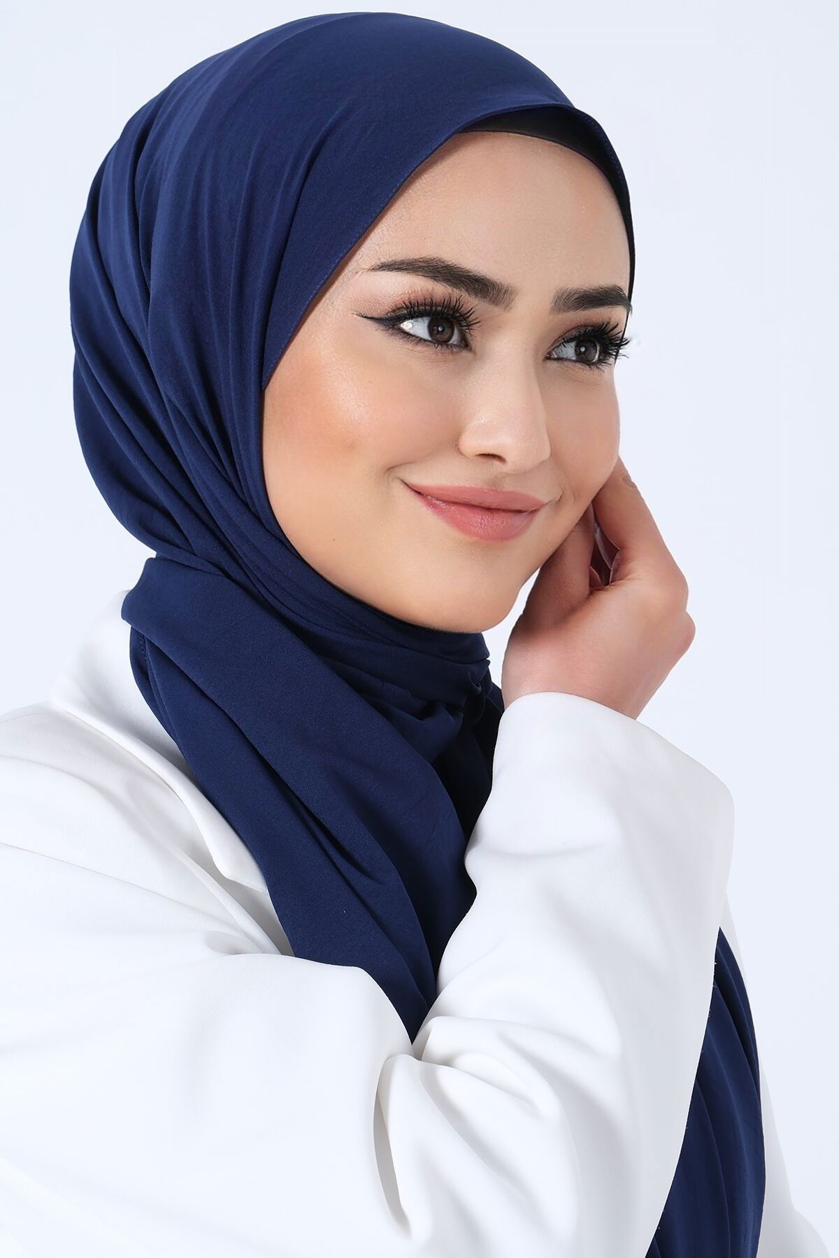Lacivert Asya Şal