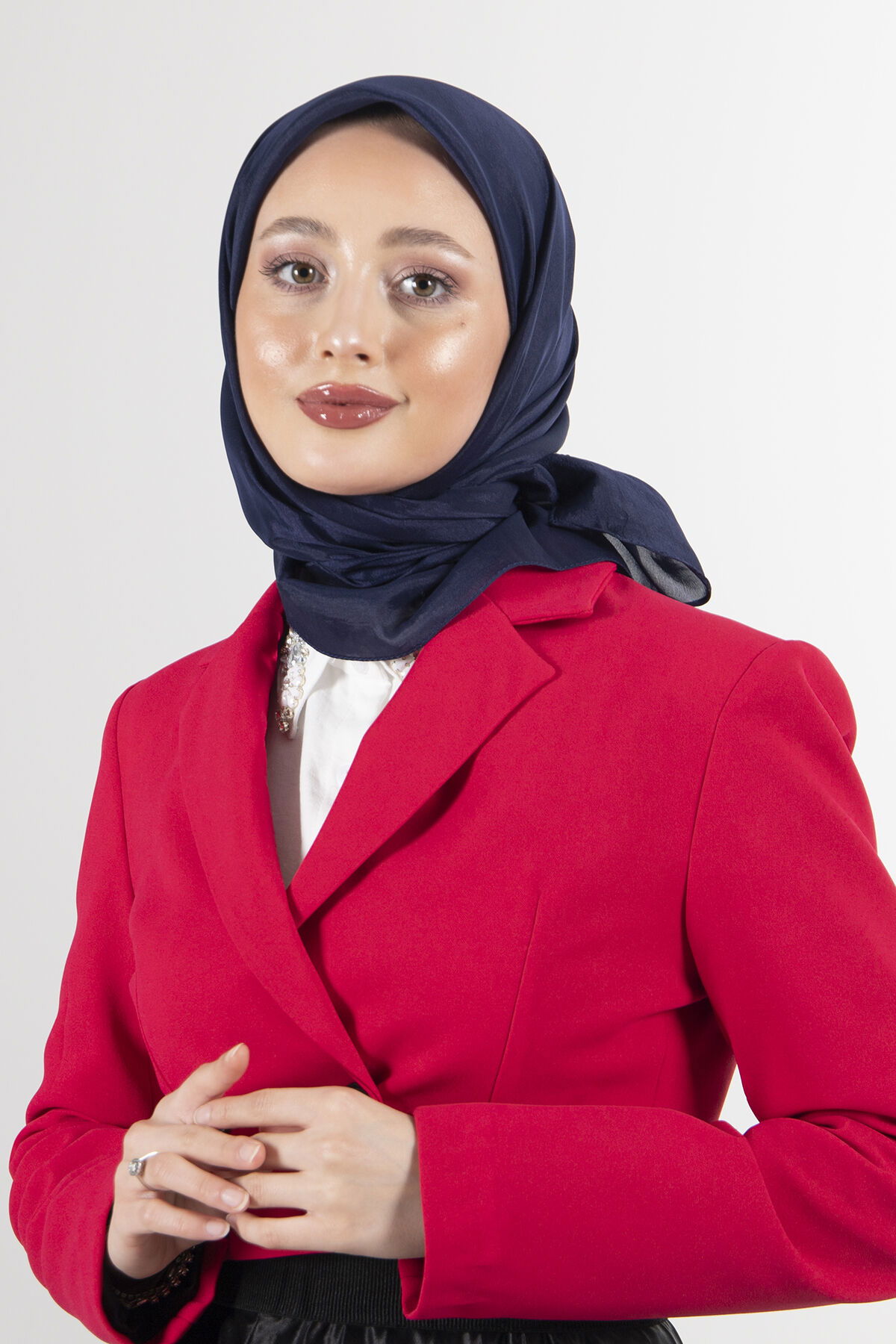 Lacivert Brisa Vual Eşarp